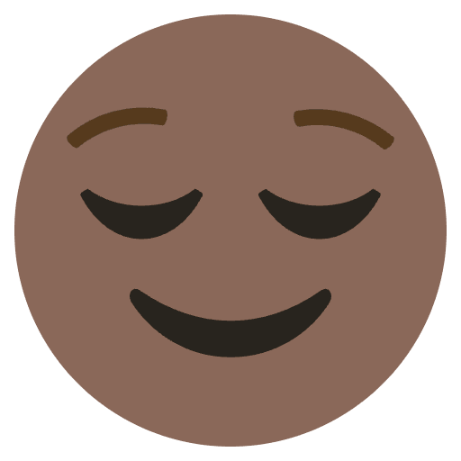Content Face Emoji Emoji from EmojiTwo Colors Set