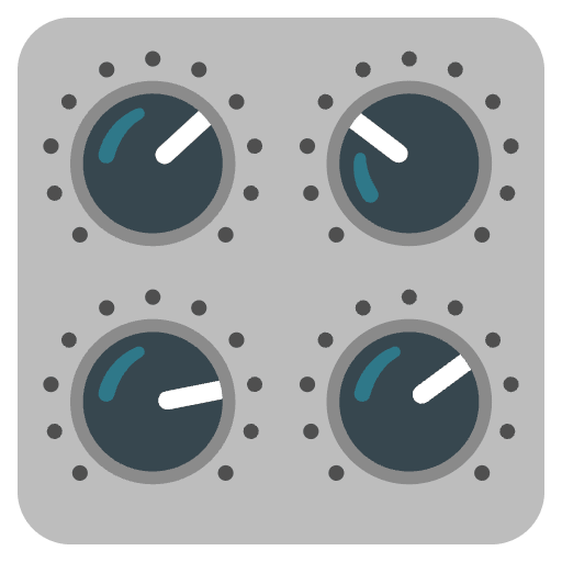 Control Knobs Emoji from Noto Emojis Set