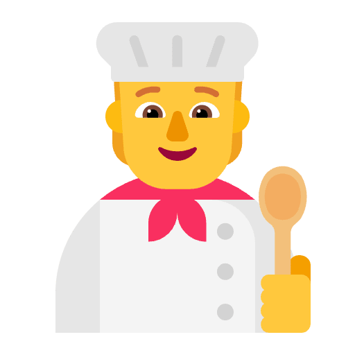 Cook Flat Default Emoji from Fluent Emoji Flat Set