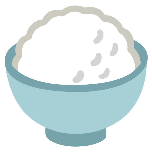 Cooked Rice Emoji from Noto Emoji Set