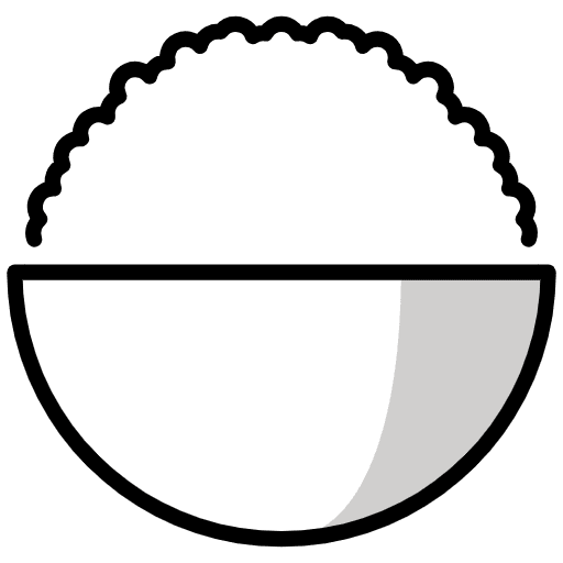 Cooked Rice Emoji from OpenMoji Set