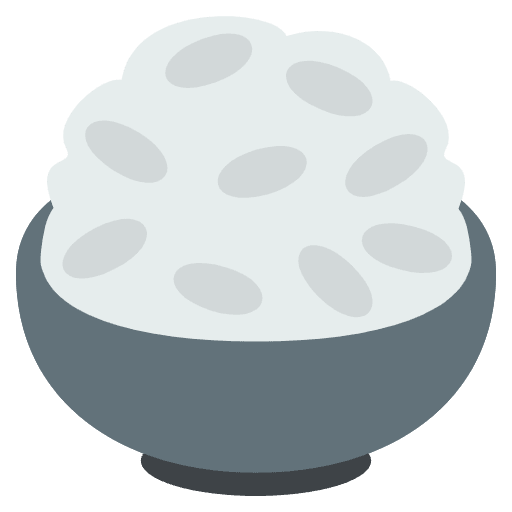 Cooked Rice Emoji from EmojiTwo Colors Set