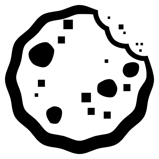 Cookie Emoji from EmojiTwo Black Set