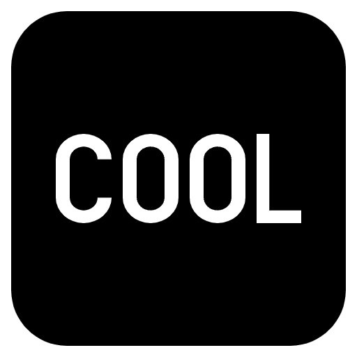Cool Button Emoji from EmojiTwo Black Set