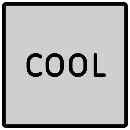 Cool Button Emoji from OpenMoji Emoji Set