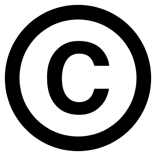 Copyright Emoji from EmojiTwo Black Set