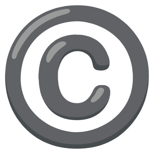 Copyright Element from Noto Emojis Set