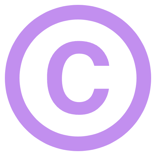Copyright Emoji from EmojiTwo Colors Set