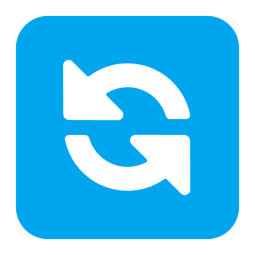 Counterclockwise Arrows Button Flat Emoji from Fluent Emoji Flat Set