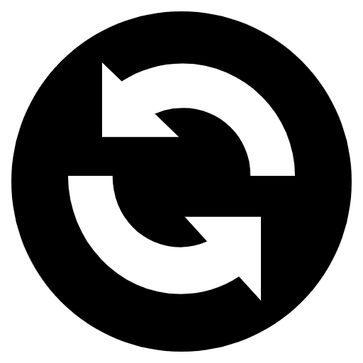 Counterclockwise Arrows Button Emoji from EmojiTwo Black Set