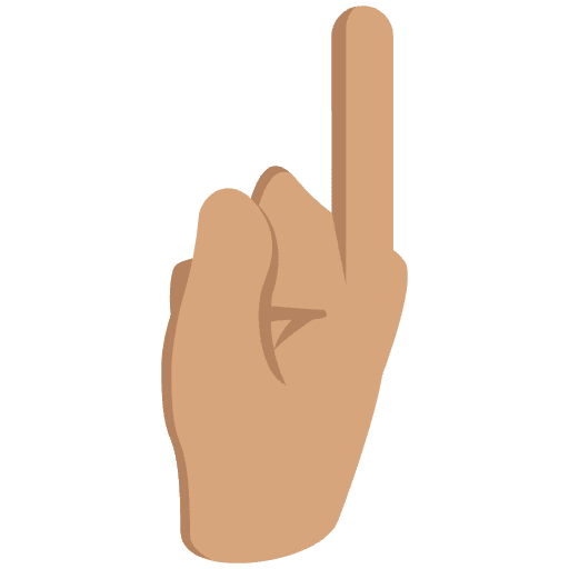 Counting Finger Emoji from EmojiTwo Colors Set