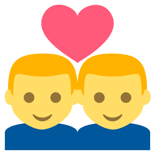 Couple Manman Emoji from EmojiTwo Colors Set