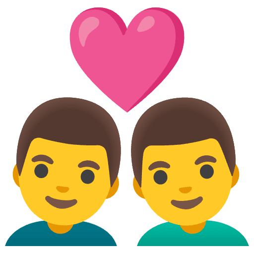 Couple With Heart Man Man Emoji from Noto Emojis Set