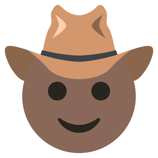 Cowboy Emoji Emoji from EmojiTwo Colors Set
