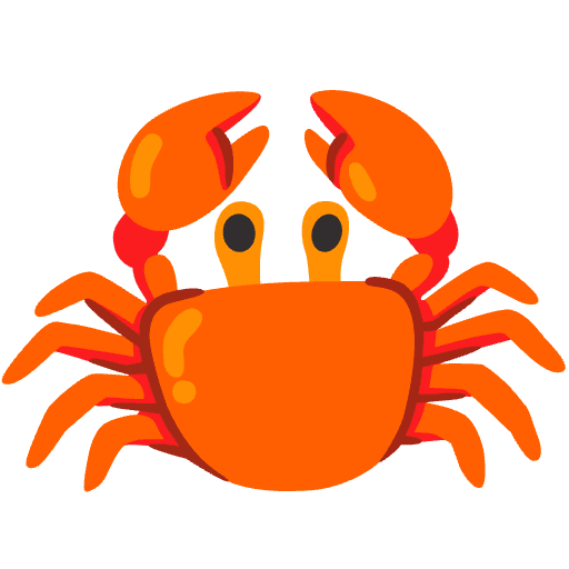 Crab Emoji from Noto Emoji Set