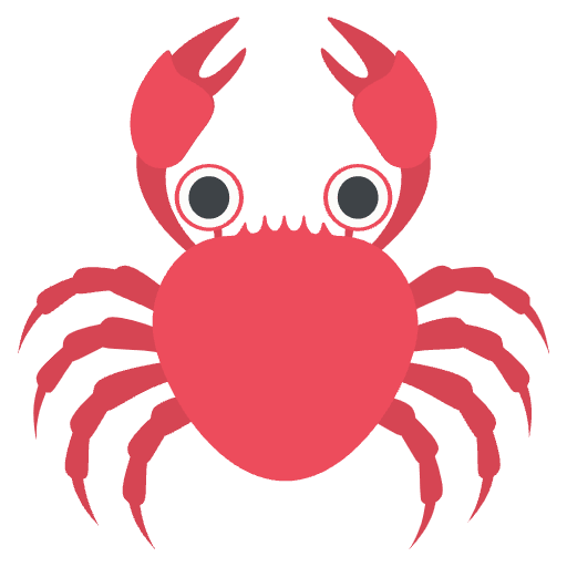 Crab Emoji from EmojiTwo Colors Set