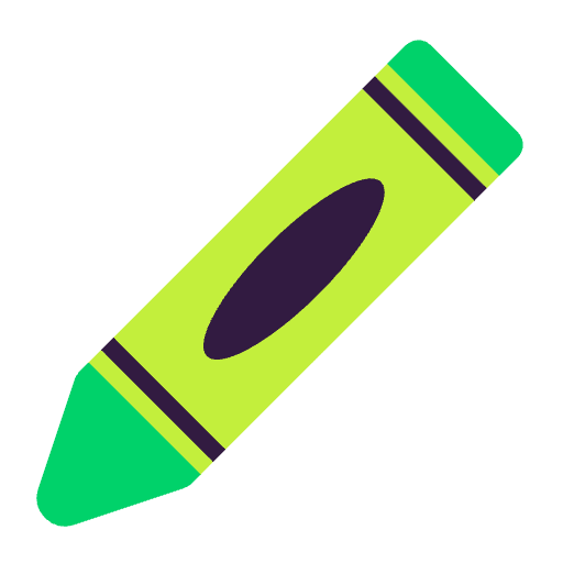 Crayon Flat Emoji from Fluent Emoji Flat Set