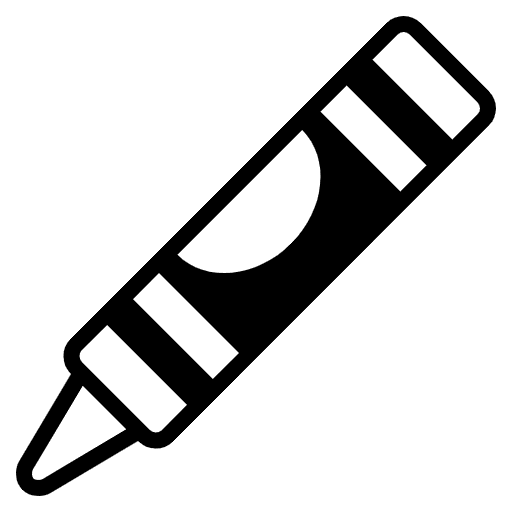 Crayon Emoji from EmojiTwo Black Set
