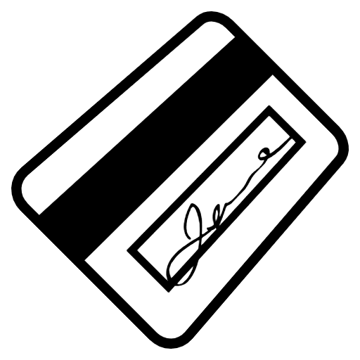 Credit Card Emoji from EmojiTwo Black Set