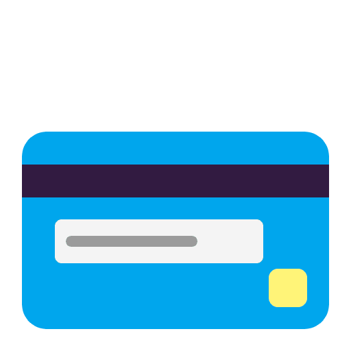 Credit Card Flat Emoji from Fluent Emoji Flat Set
