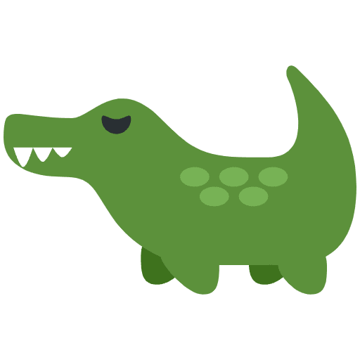 Crocodile Element from Twemoji Emoji Set