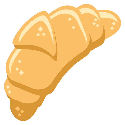 Croissant Element from EmojiTwo Colors Set