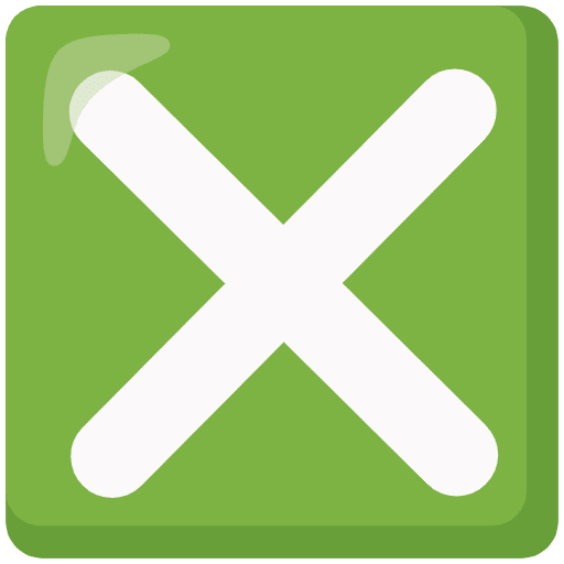 Cross Mark Button Emoji from Noto Emojis Set