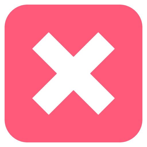 Cross Mark Button Emoji from EmojiTwo Colors Set