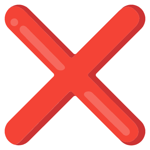 Cross Mark Emoji from Noto Emojis Set