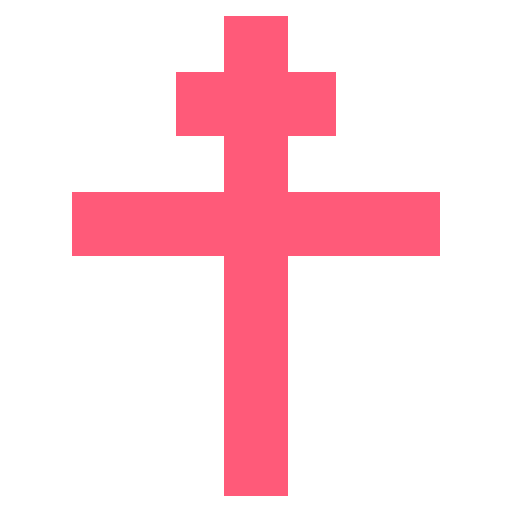 Cross Of Lorraine Emoji from EmojiTwo Colors Set