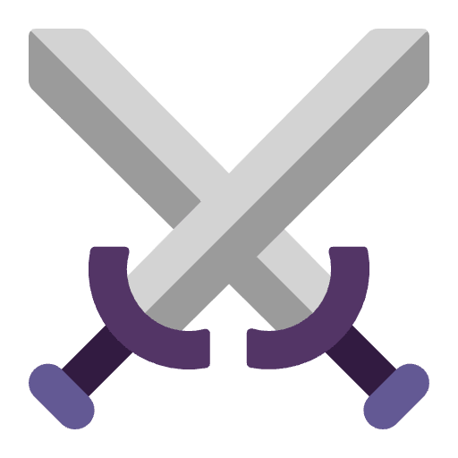 Crossed Swords Flat Emoji from Fluent Emoji Flat Set