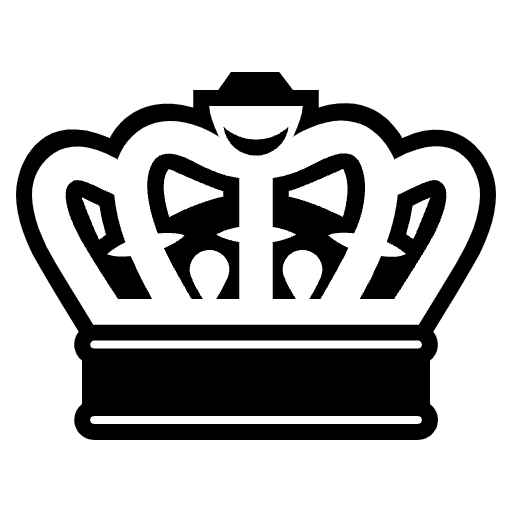 Crown Emoji from EmojiTwo Black Set