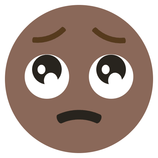 Crying Face Emoji Emoji from EmojiTwo Colors Set