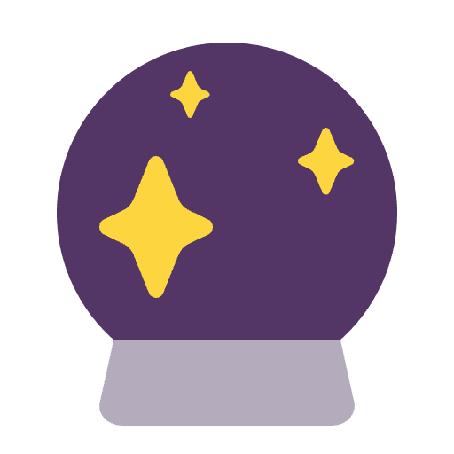 Crystal Ball Flat Emoji from Fluent Emoji Flat Set
