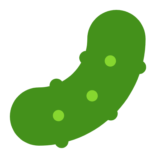 Cucumber Flat Emoji from Fluent Emoji Flat Set
