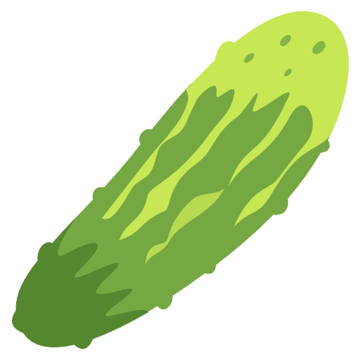 Cucumber Emoji from EmojiTwo Colors Set