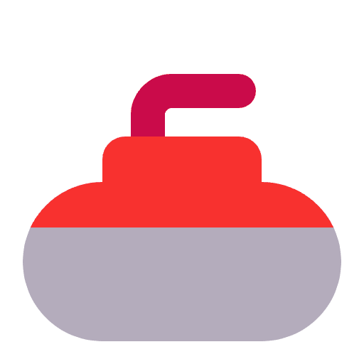Curling Stone Flat Element from Fluent Emoji Flat Set