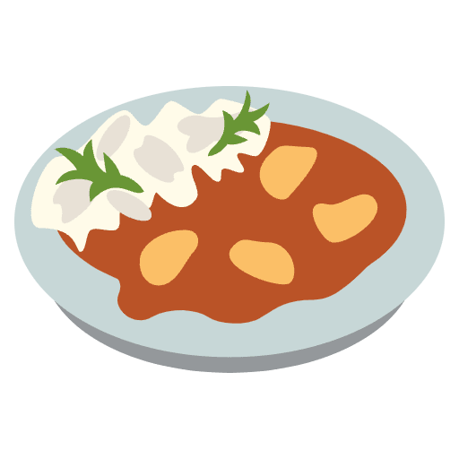Curry Rice Element from EmojiTwo Colors Set