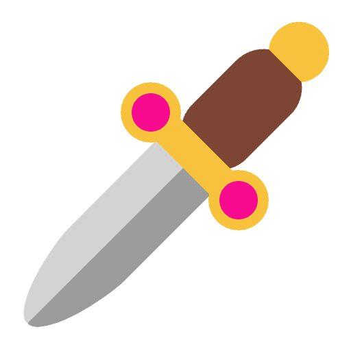 Dagger Flat Element from Fluent Emoji Flat Set