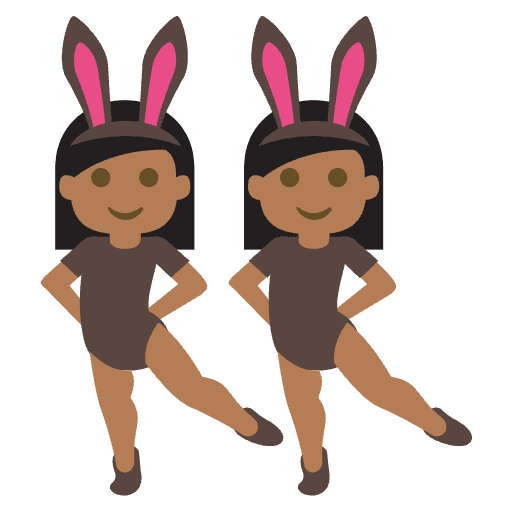 Dancing Bunnies Emoji from EmojiTwo Colors Set