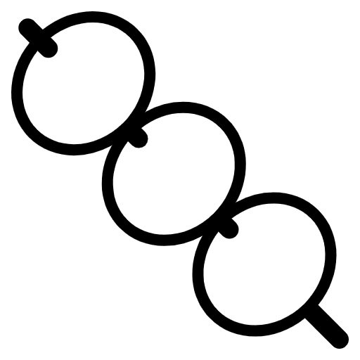 Dango Emoji from EmojiTwo Black Set