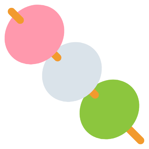Dango Emoji from EmojiTwo Colors Set