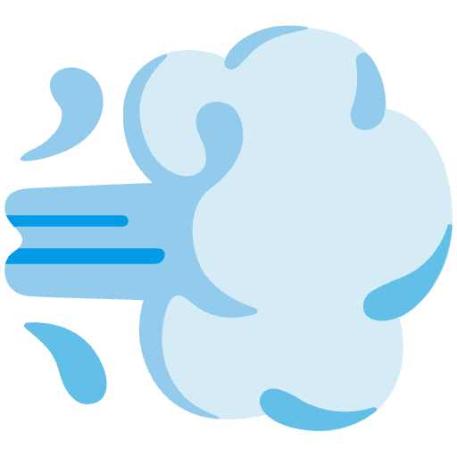 Dashing Away Emoji from Noto Emojis Set