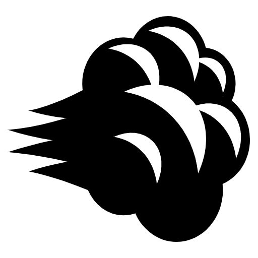 Dashing Away Emoji from EmojiTwo Black Set