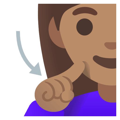 Deaf Woman Medium Skin Tone Element from Noto Emojis Set