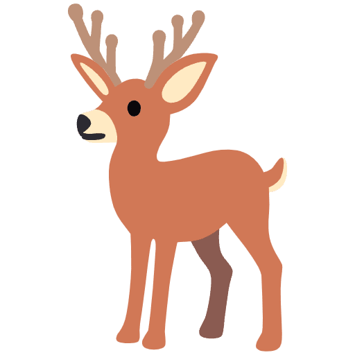 Deer Element from Noto Emojis Set