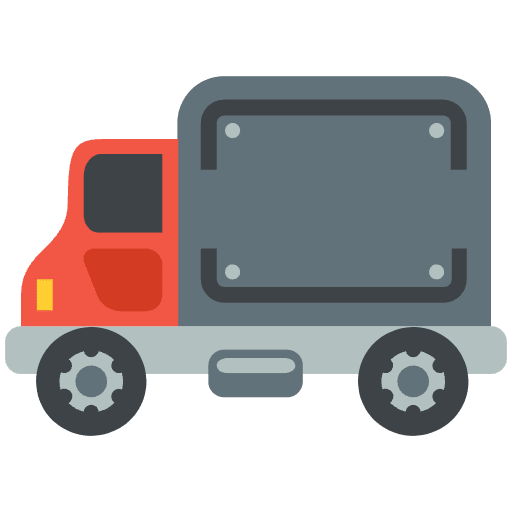 Delivery Truck Emoji from EmojiTwo Colors Set