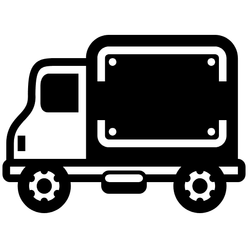 Delivery Truck Emoji from EmojiTwo Black Set