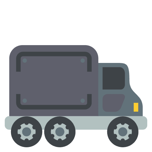 Deliverytruck Emoji from EmojiTwo Colors Set