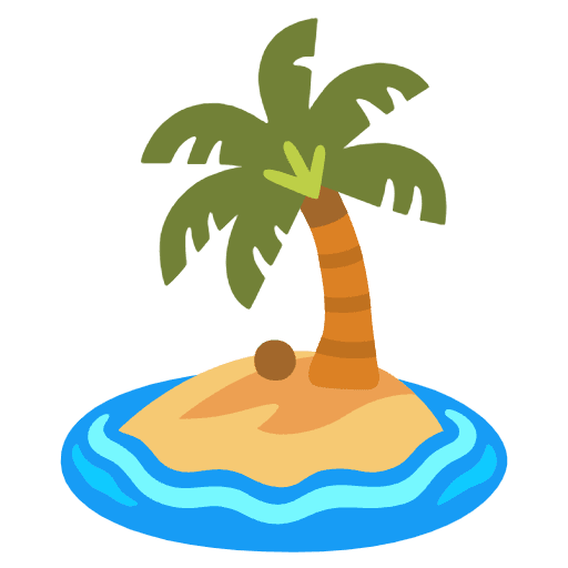 Desert Island Emoji from Noto Emojis Set
